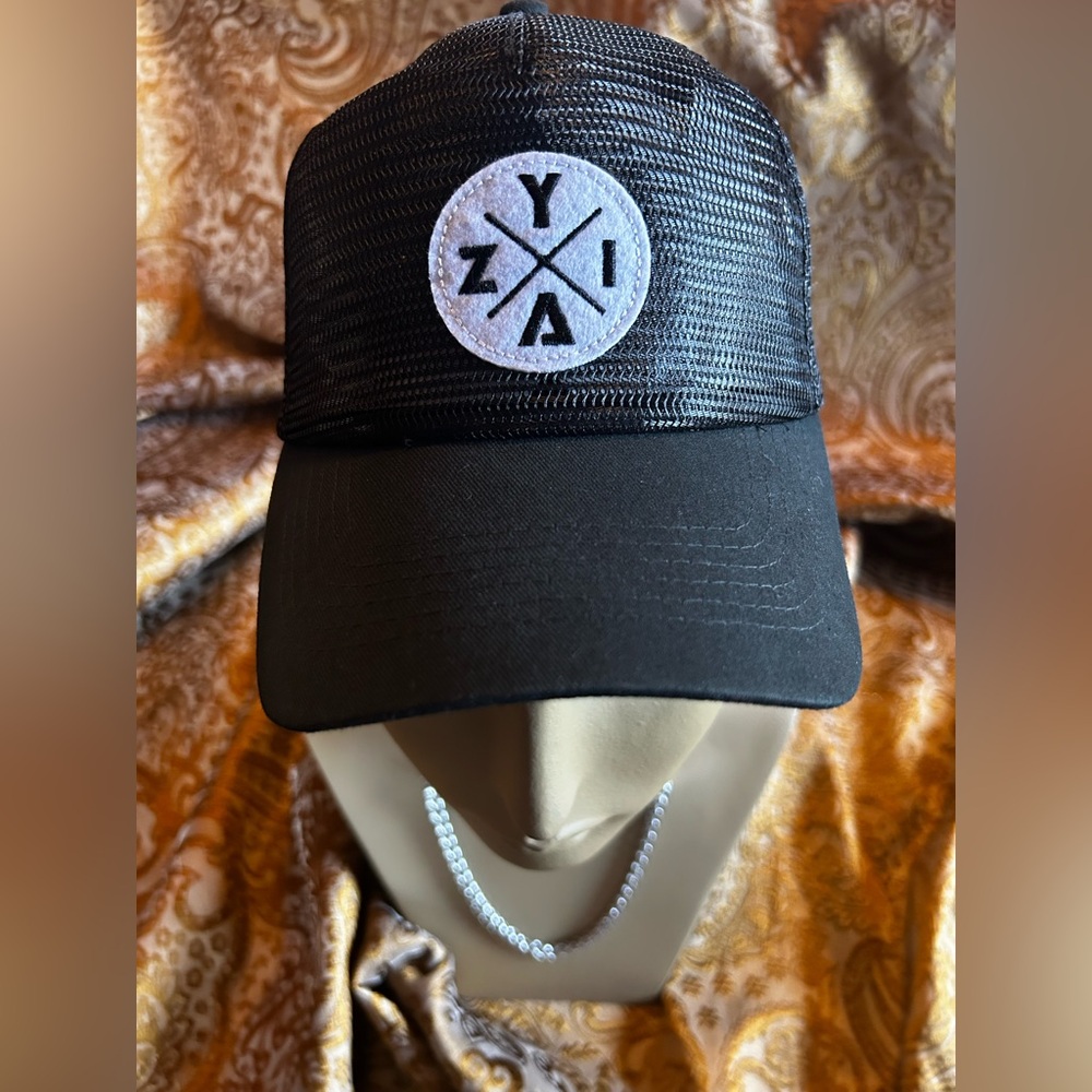 ZYIA Black Trucker Cap